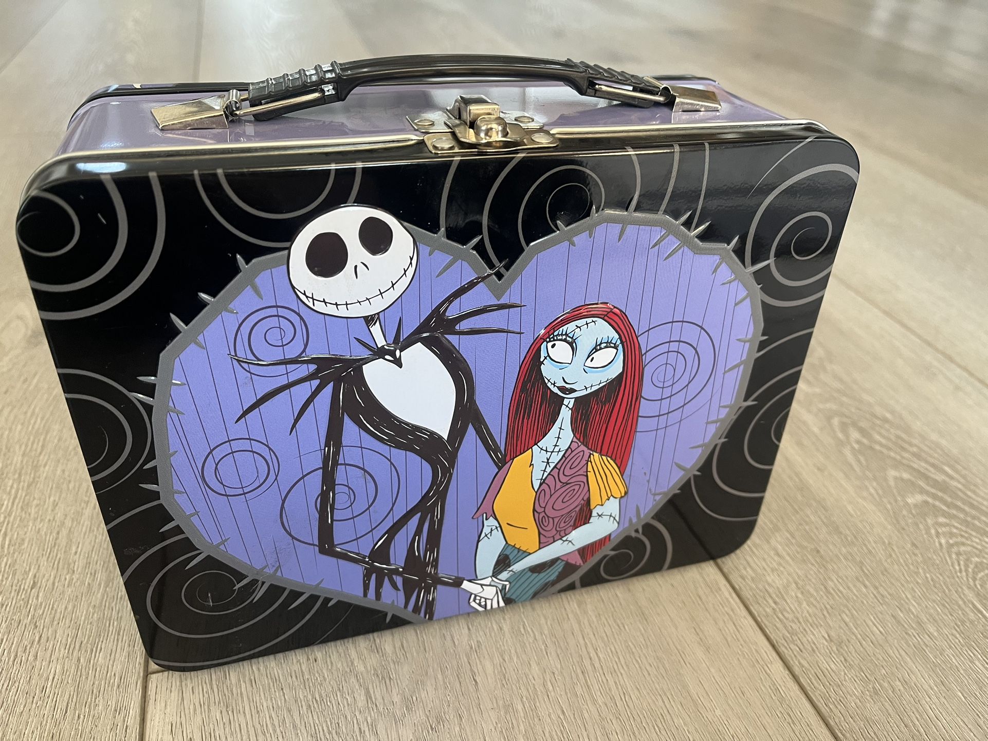 Disney The Nightmare Before Christmas Jack and Sally Meant To Be Large Tin Tote