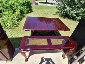 Dark Red Dining Table