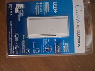 Lutron Caseta Diva Smart Dimmer Switch White