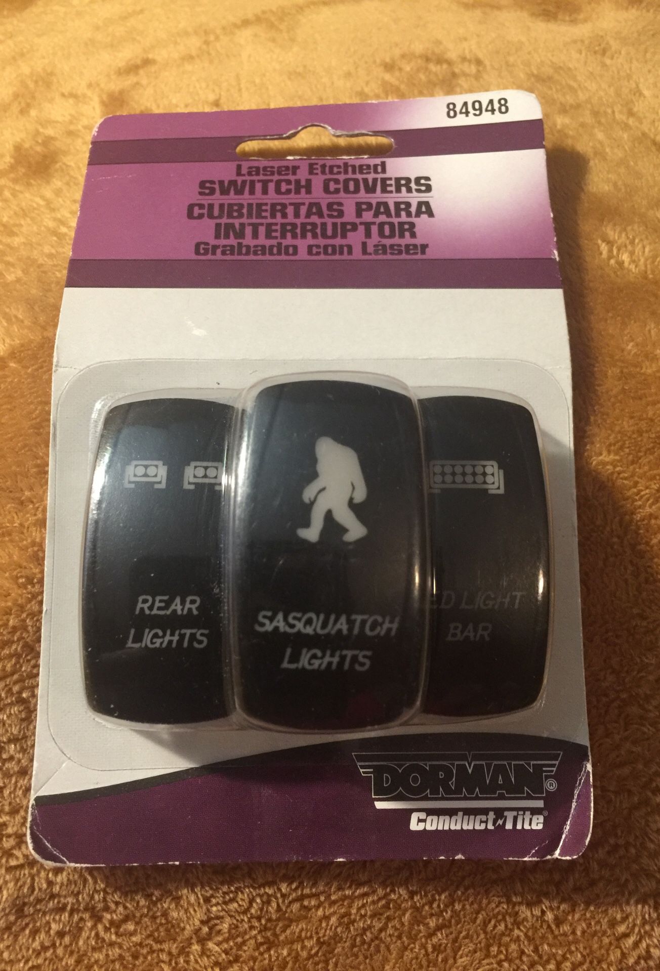 Dorman Switch Rocker Covers Rear, Sasquatch, Bar