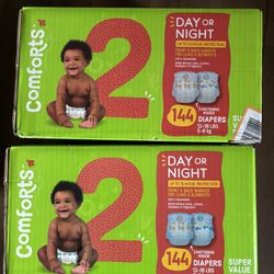 4 Boxes Of Size 2 Diapers Brand New