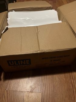 Uline Draw Cord Bags - 16 × 18 × 4", ", White About 360 bags
