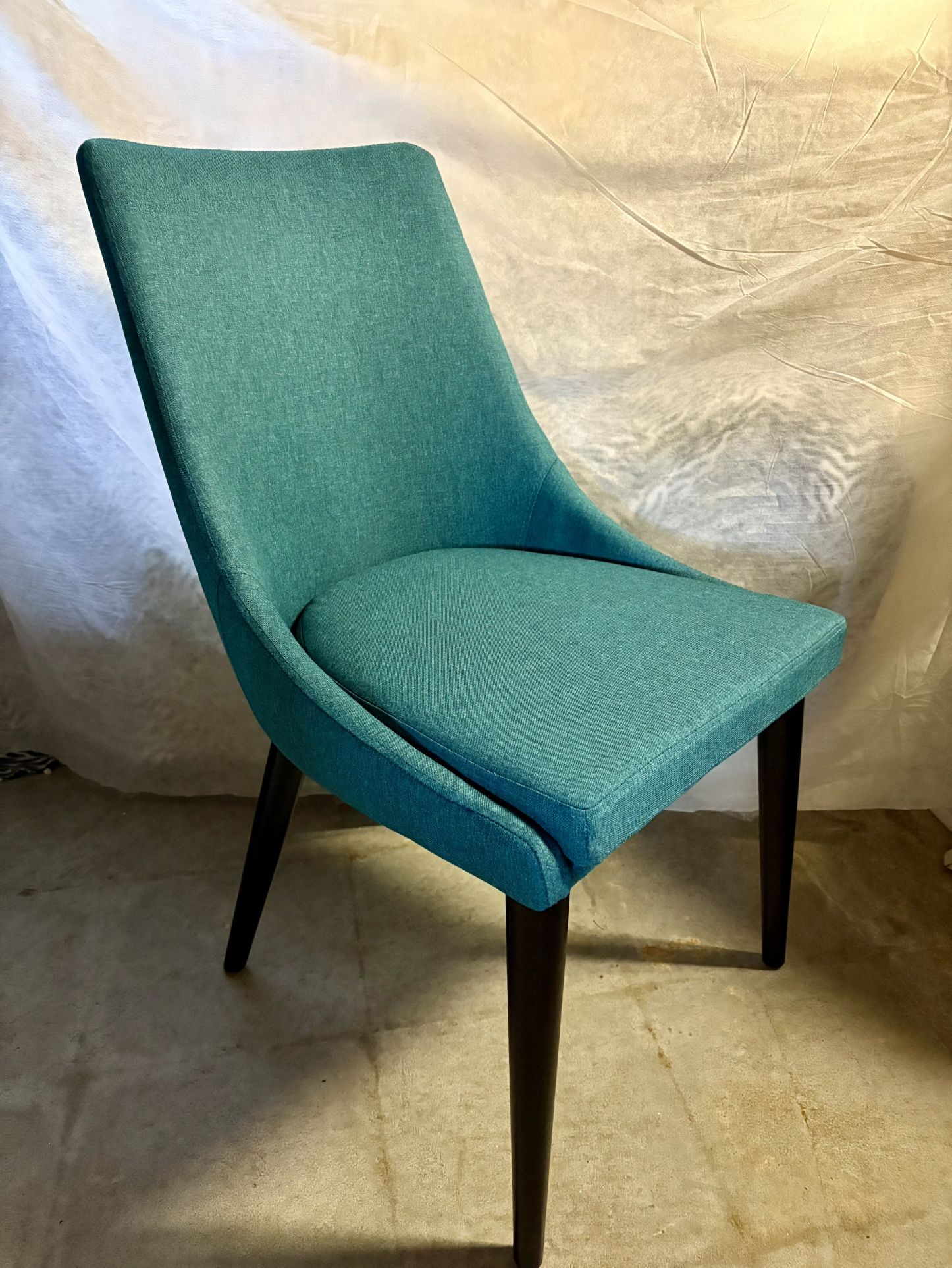 New teal fabric desk chair