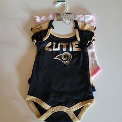 LA Rams 3Piece Creeper Set