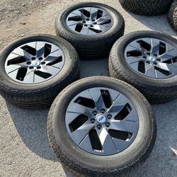 New 20” Ford Lariat Wheels and Hankook All Terrain Tires 20 F150 Expedition Rims 6 lug 6x135 bolt pattern factory original stock take offs Oem Rines
