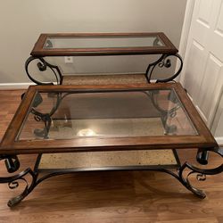 2 Piece Set - Coffee Table & Couch Console Table 