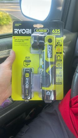 Ryobi LED Pivoting Laser Flashlight