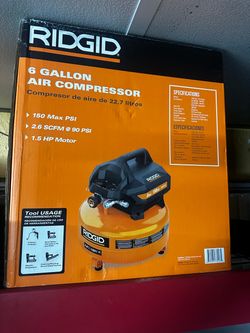 RIDGID 6 Gallon Air Compressor
