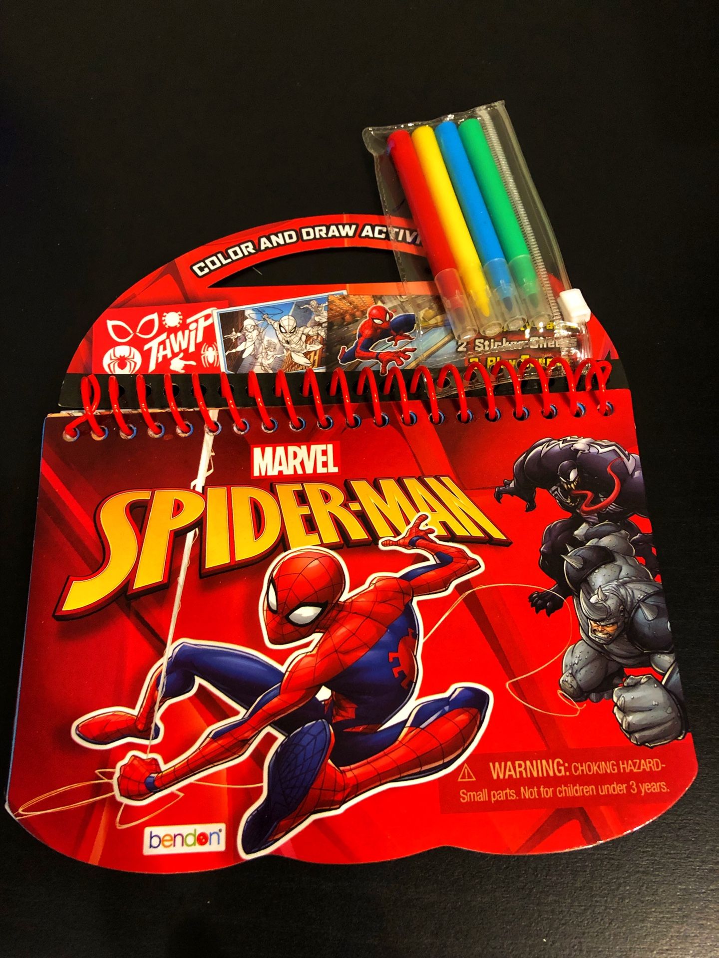Spider-Man Color & Draw Activity Pad