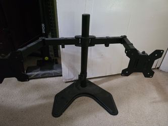 Double computer monitor stand