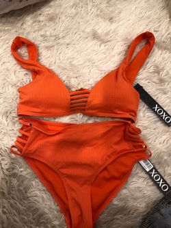 Brand new w tag xoxo size small orange two piece bikini