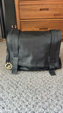 Black Leather Shoulder Bag by A. Bellucci
