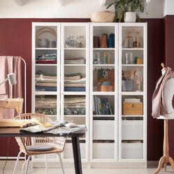 2 IKEA Oxberg Glass Doors. 