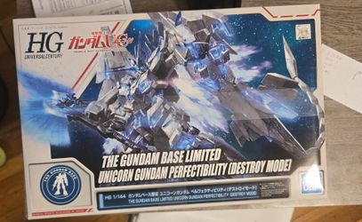 BANDAI HGUC 1/144 Unicorn Gundam Perfectibility D-mode Gundam base limited kit