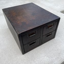 Antique File Card Cabinet