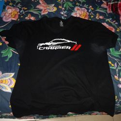 Dodge Charger Logo Black T Shirt 2XL