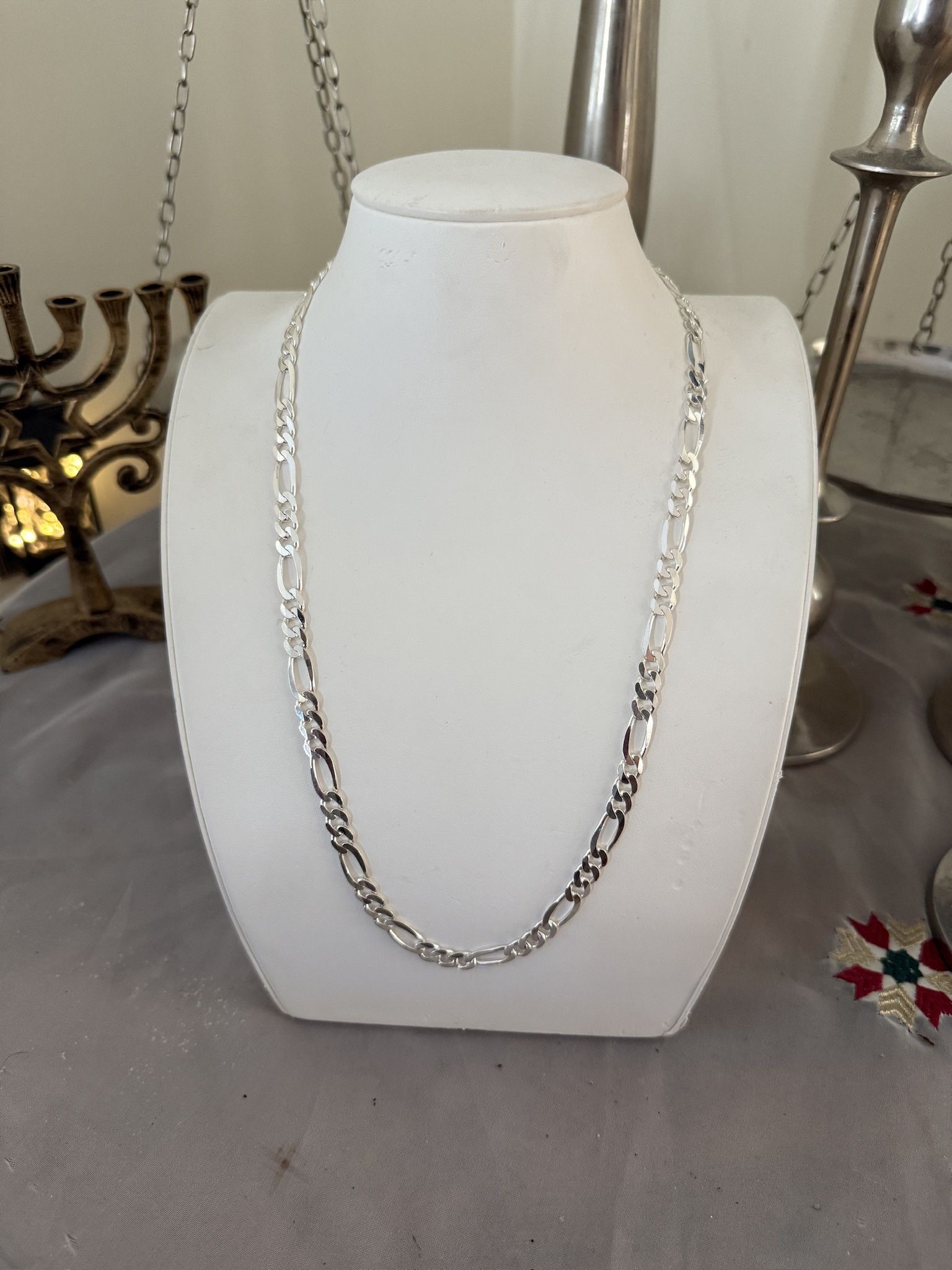 Men’s Silver Figaro Necklace 925