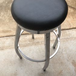 2 Chrome Bar Stools