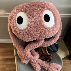 5'7" / 175 Large Pink Alien Octopus Plush Kids