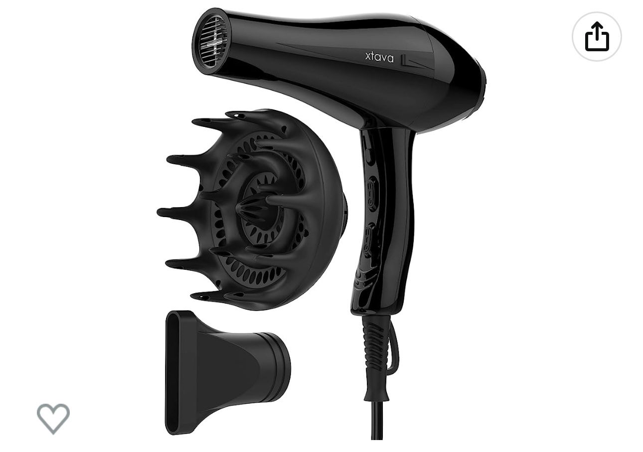 Xtava Pro Hair Dryer with Diffuser - Salon Grade Professional 1875