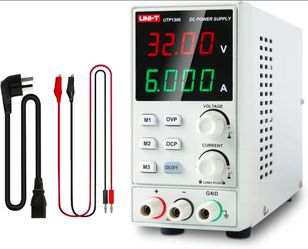 UNI-T DC Power Supply Variable Adjustable Bench Power Supply Switching Regulated 32V 6A OVP OCP OTP 4 Digits LED Display