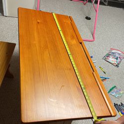 Kids Drawing Desk With Bench 