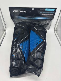 Bauer Street Hockey Performance Shin Guards Senior 13 in Hard Shell Padded