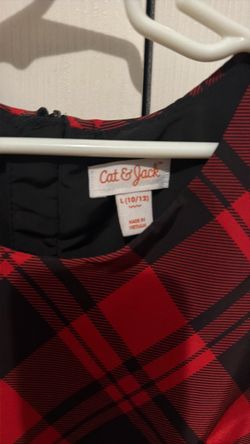 Cat & Jack Girls Plaid Top Size L (10/12)