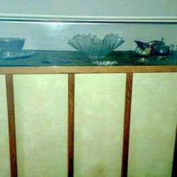 vintage standing display case