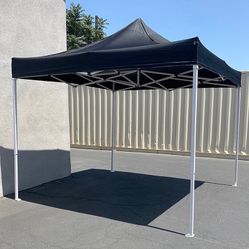 (New in box) $110 Outdoor 10x10 FT EZ PopUp Party Tent Patio Canopy Shelter w/ Carry Bag (Black/Red)