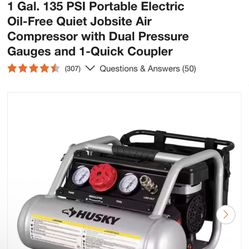 Husky 1 Gallon Air Compressor & Kit