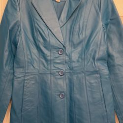 St. John’s Bay Teal Leather Jacket