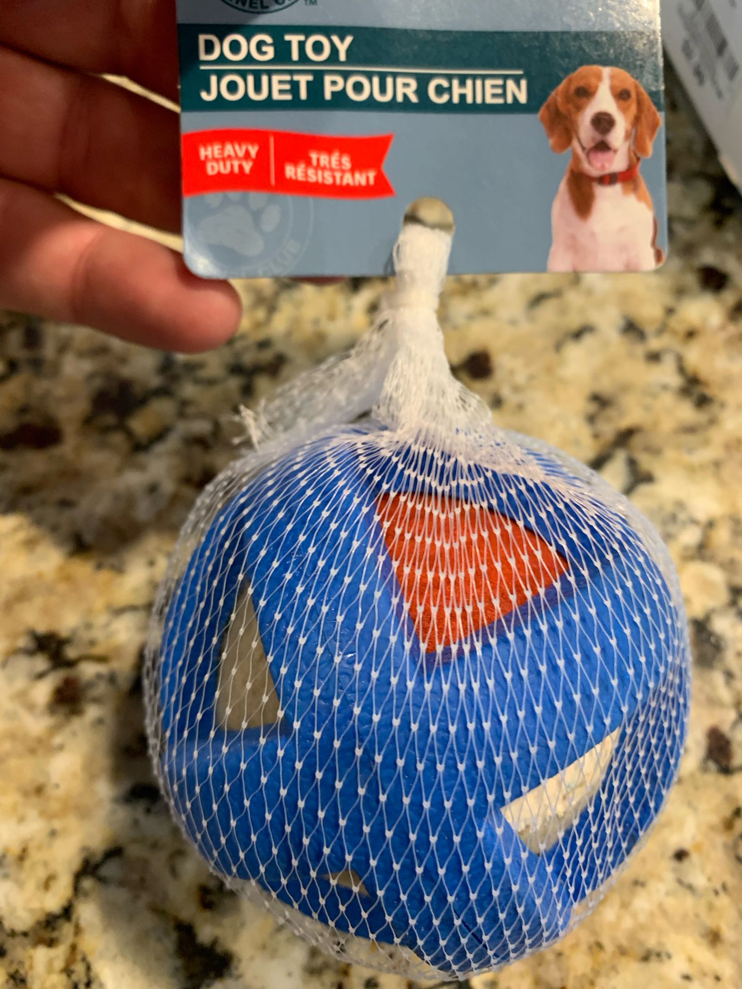 Dog Rubber Cage Tennis Ball ,3.5 “ Wide, Bounces & Entertains The Dog