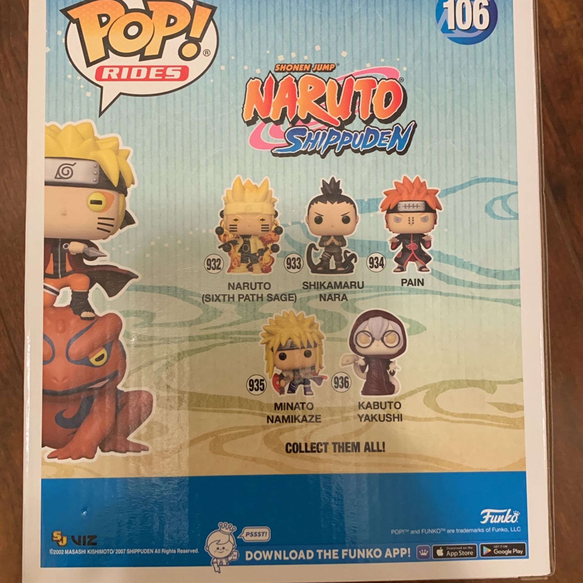 Naruto On Gamakichi Funko  main image 1