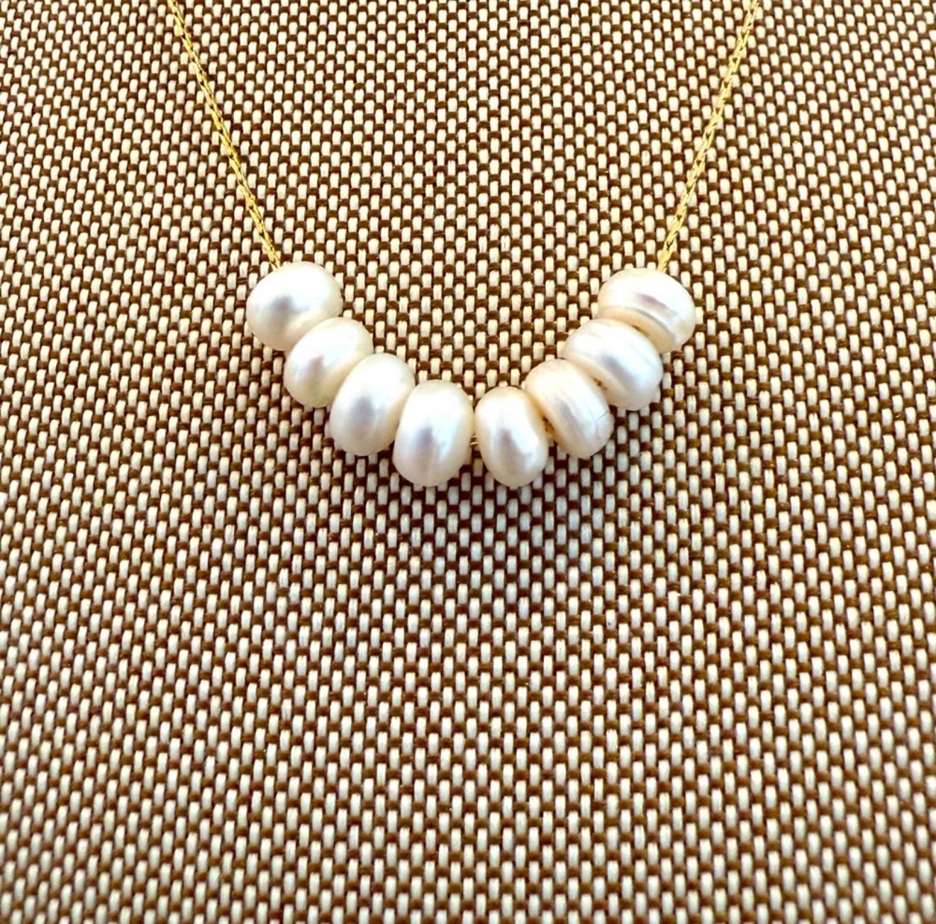 Natural Small 8 Pears Beads Chic Elegant Necklace