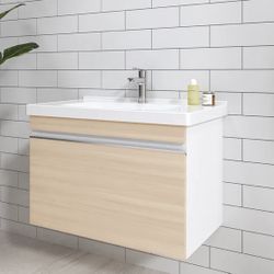 Brand New In Box - Clearance- Approximate 30” Floating Bathroom Vanity