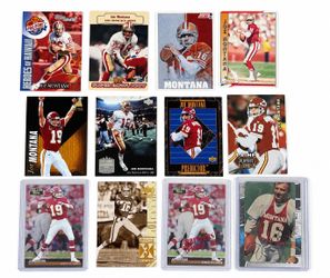 12 Joe Montana  vintage sports cards and 4 Micheal Jordan Sports cards
