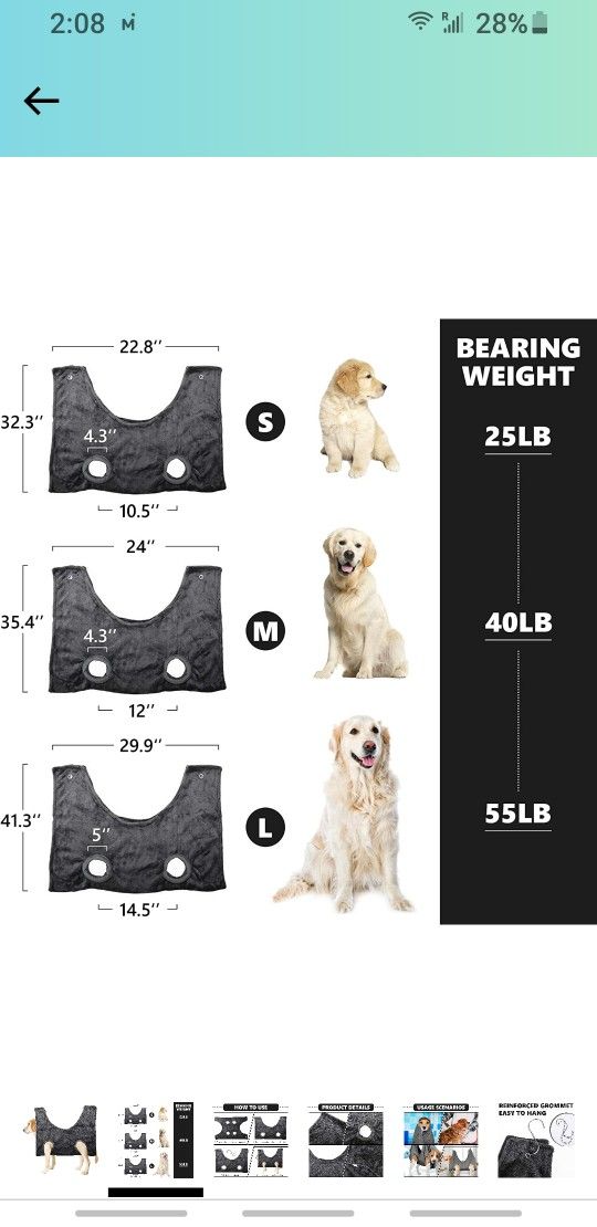 Pet Grooming Hammock Helper for Cat and Small Dog Nail Trimming, Soft Hammock Restraint Towel Bag for Bathing Washing Grooming


