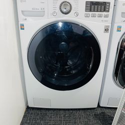 LG electric washing machine, includes a receipt for a 90-day warranty.