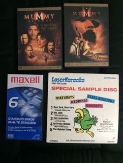 Video Tape, DVD, LaserKaraoke