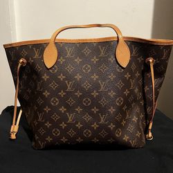 Authentic Louis Vuitton Never Full Tote Bag 