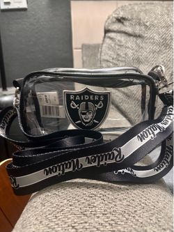 Las Vegas Raiders Team Stripe Clear Crossbody Bag