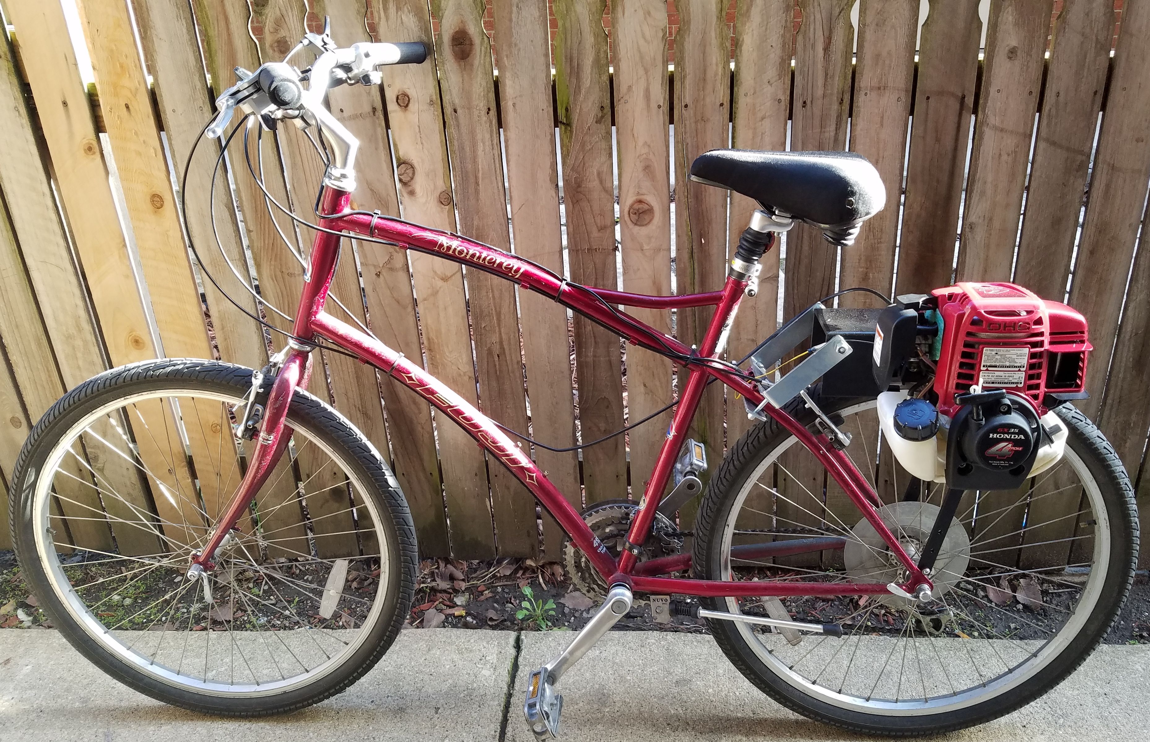 Honda 35.8ccGas Bicycle Motor Ready To Mount and Ride! No license required!