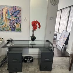 Glass Desk