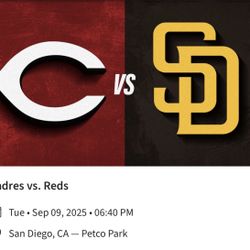 San Diego Padres Vs Cincinnati  Reds Tuesday September 09, 2025