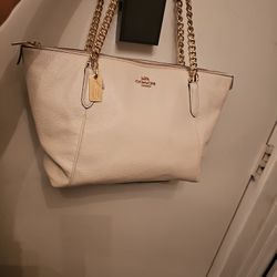 Large Coach Bag Lthr Mint Clean Lthr
