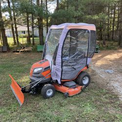 Husqvarna 24hp Mower/cab/plow