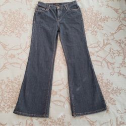 Calvin Klein Stretch Modern Flare Dark Wash Jeans Women Size 10