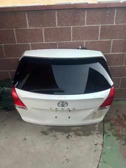 TRUNK/HATCH/TAILGATE 2011 TOYOTA VENZA (WHITE) NO CAMERA