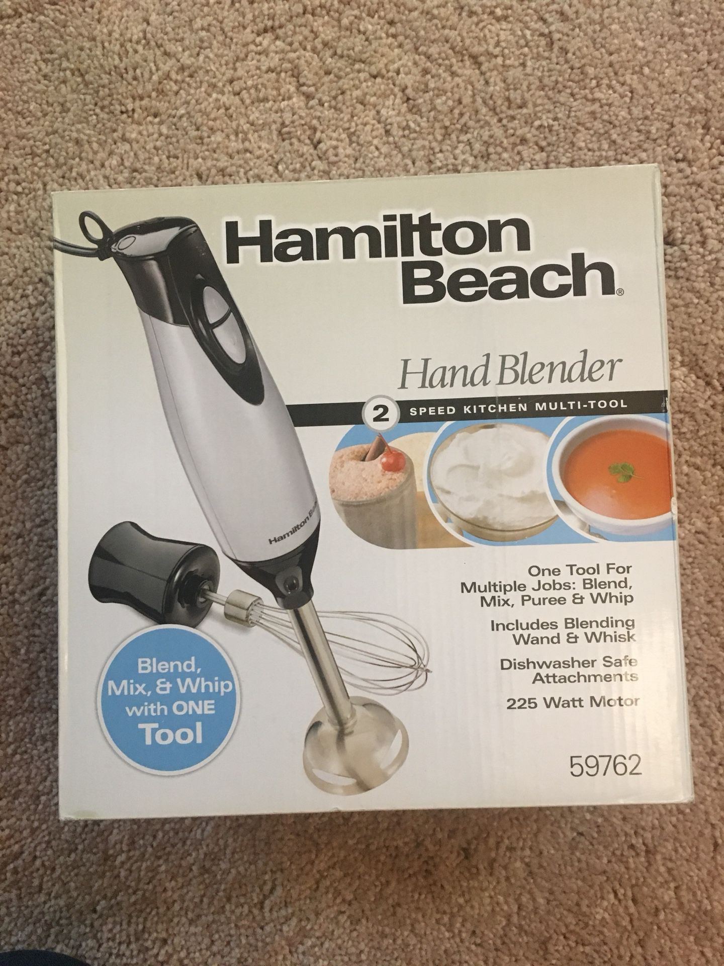 New! Hamilton Beach 2-Speed Hand Immersion Blender Blend, Mix & Whip 225W  Motor for Sale in Camden, DE - OfferUp